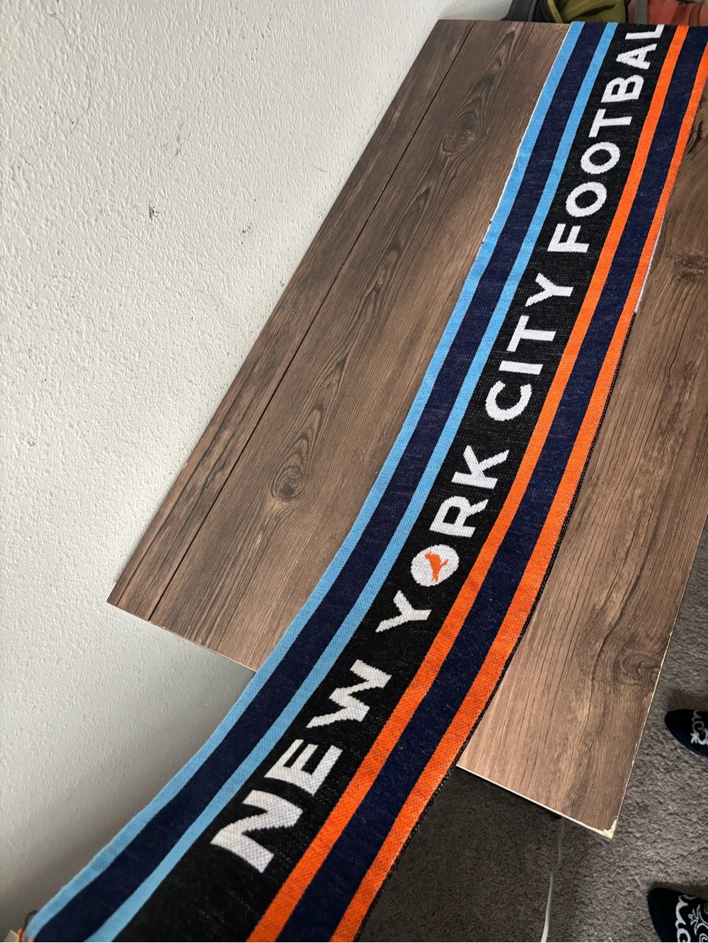 New York City Football Scarf in Blue & Orange